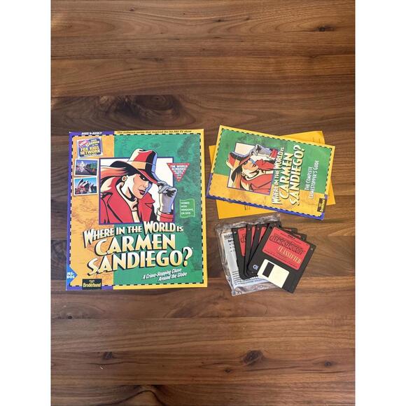Other - Where in the World is Carmen Sandiego? 1994 Big Box 3.5" Floppy Disk Version
